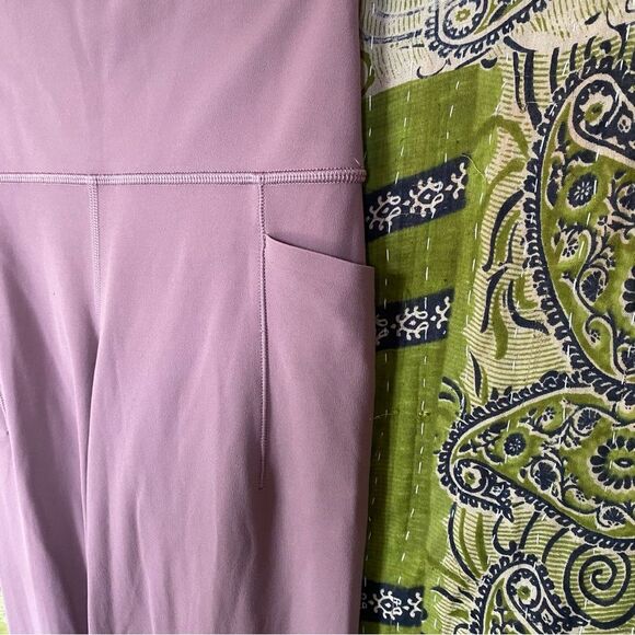Athleta Mauve Salutation Stash High Rise Flare Size Extra Small - Picture 5 of 14